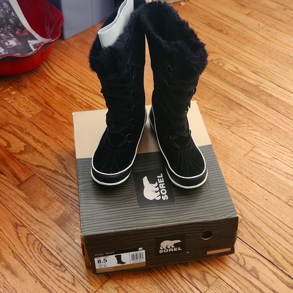 Tivoli HighII Black Sorel  Waterproof Boots 8.5